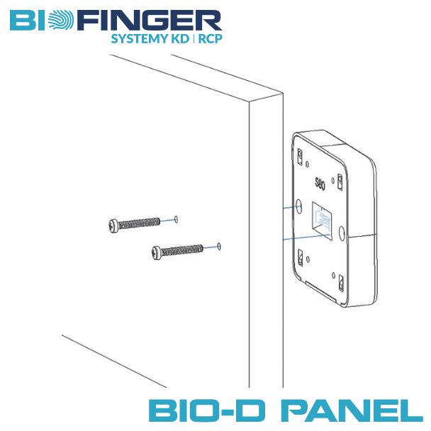 Electronic furniture lock for RFID cards and PIN code BIO-D-Panel – installation guide and mounting scheme