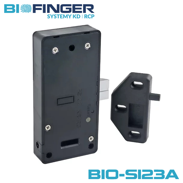 Slimline electronic lock BIO-S123A – vertical profile with bolt