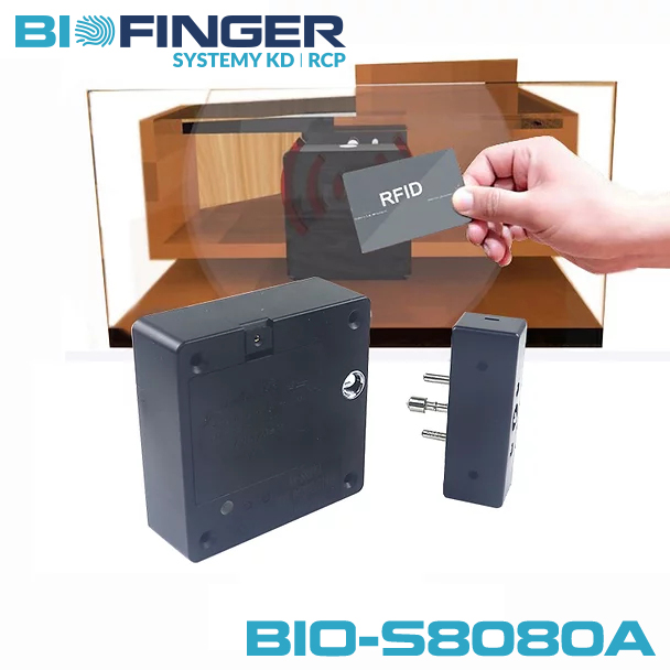 Electronic cabinet lock BIO-S8080A – installation on cabinet door
