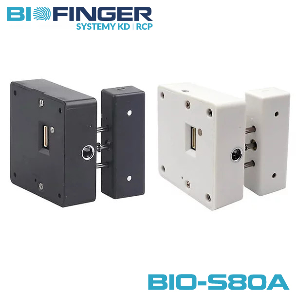 Invisible cabinet lock BIO-S80A – bolt and mounting view