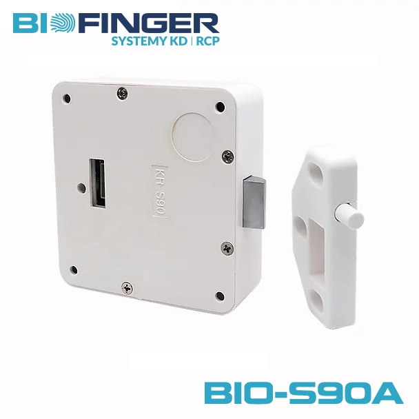 Electronic cabinet lock BIO-S90A – lock body and striker