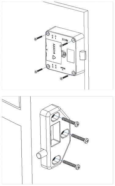 RFID cabinet lock BIO-S90A – installation diagram